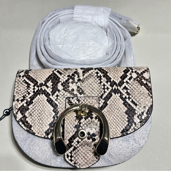 Circus by Sam Edelman Beige and Black Snake Print Crossbody Bag - Picture 2 of 6